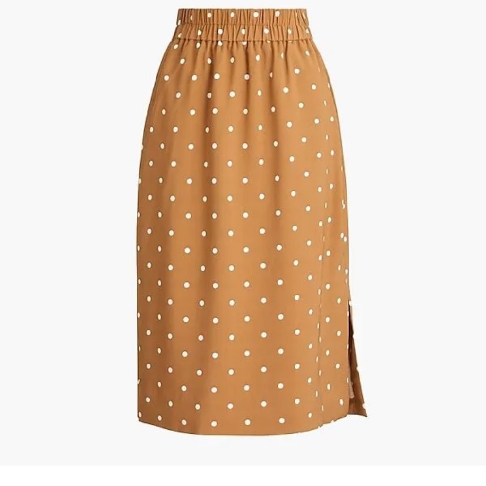 J. crew factory small polka dot midi skirt NWOT